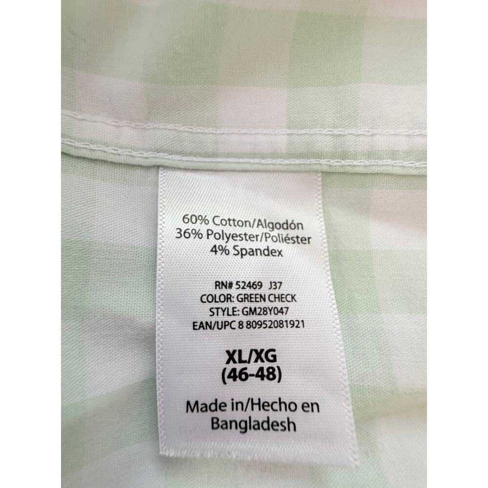 Men’s XL Button Down Shirt Bundle Weatherproof Vintage & George Plaid Check - Picture 12 of 14